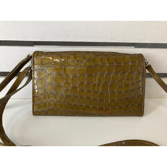 BRIGHTON, SMALL EMBOSSED ANIMAL PATTON LEATHER CROSSBODY BAG - Picture 3 of 16